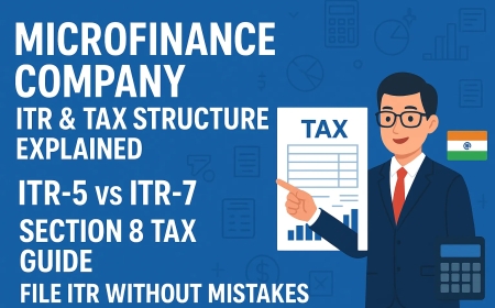 Tax Structure for Microfinance Companies – ITR & Compliance Guide